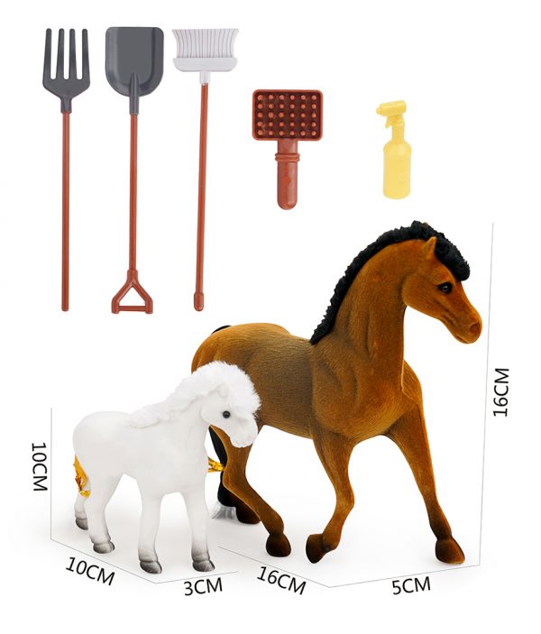 Farm animal series small plastic horse toy