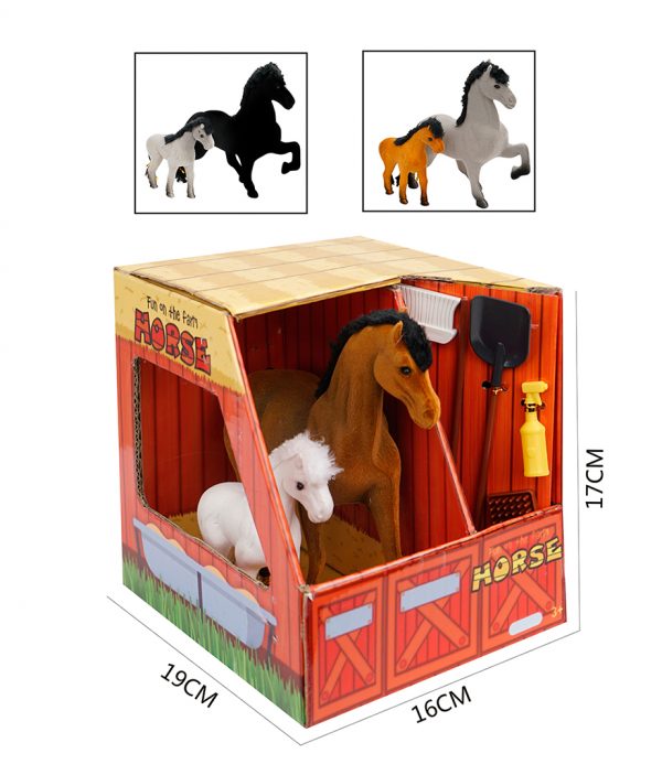 Farm animal series small plastic horse toy