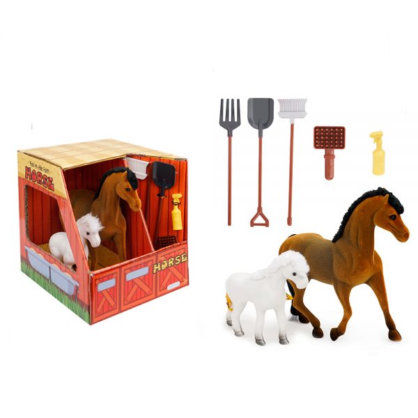 Farm animal series small plastic horse toy
