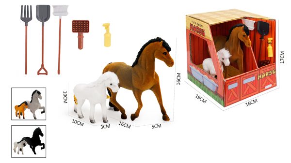 Farm animal series small plastic horse toy