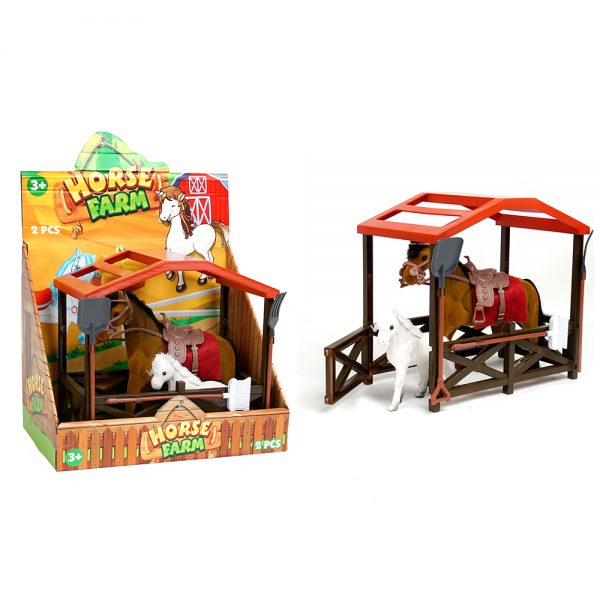 Farm animal model set plastic horse toy