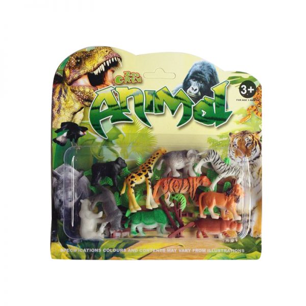 Plastic wild animal cheap toy set