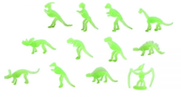 Glow in drak small dinosaur skeleton digging toy excavation kit