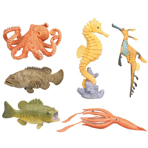 Octopus hippocampus figure toy plastic sea animal model