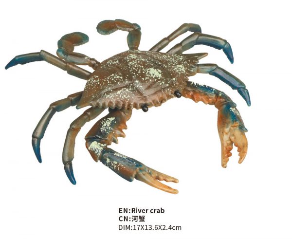 Realistic sea animal model toy plastic crab