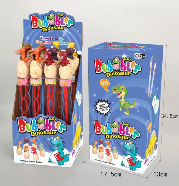 34cm Dinosaur theme park play set vivid dinosaur egg bubble toy