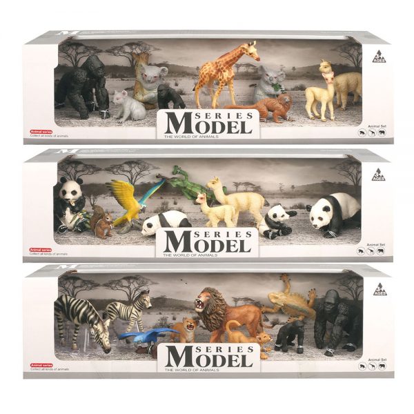 Realistic plastic animal model set toy