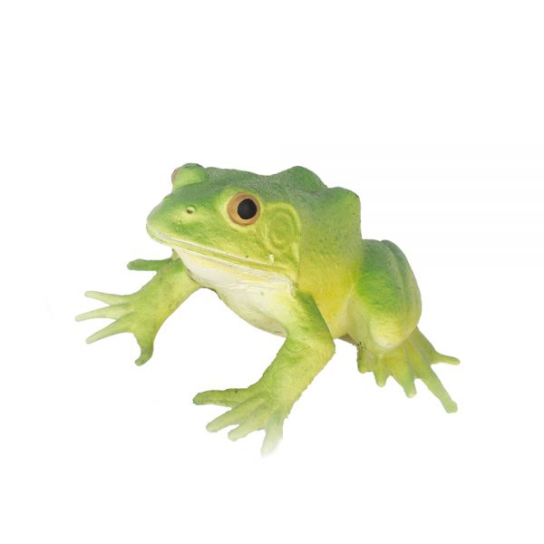 Reptile figure tpr material soft green plastic frog model toy