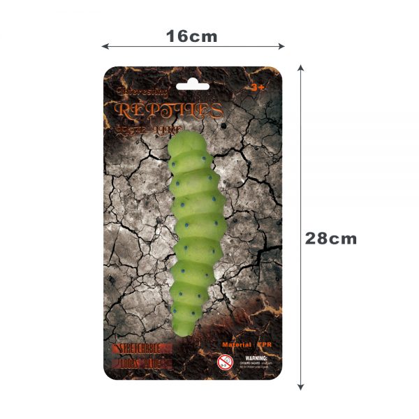6 inches soft plastic tpr natural world insect model caterpillar toy