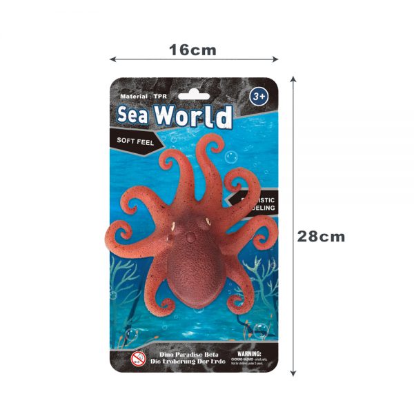 Soft plastic Octopus model tpr toys ocean sea animal