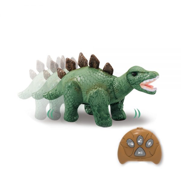 Sound music walking rc dinosaur plush toy