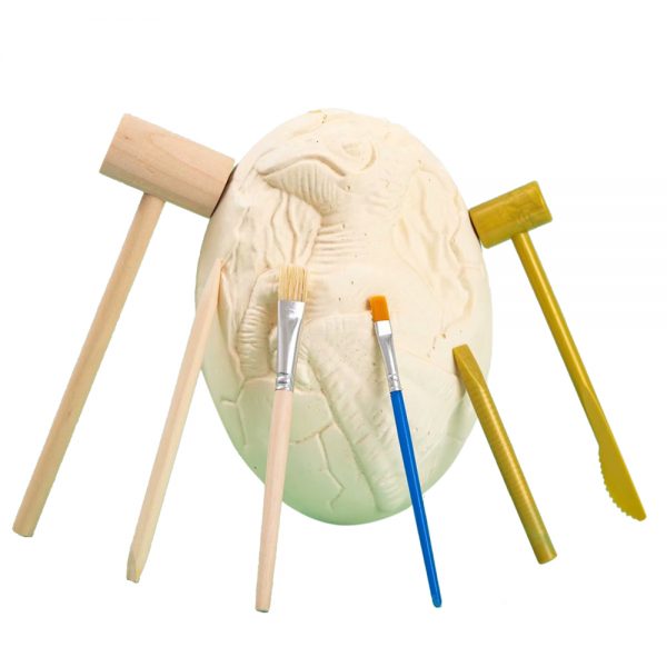 12kinds dinosaur skeleton fossil in 1 18cm Discover excavation big dino egg dig it out kit toy