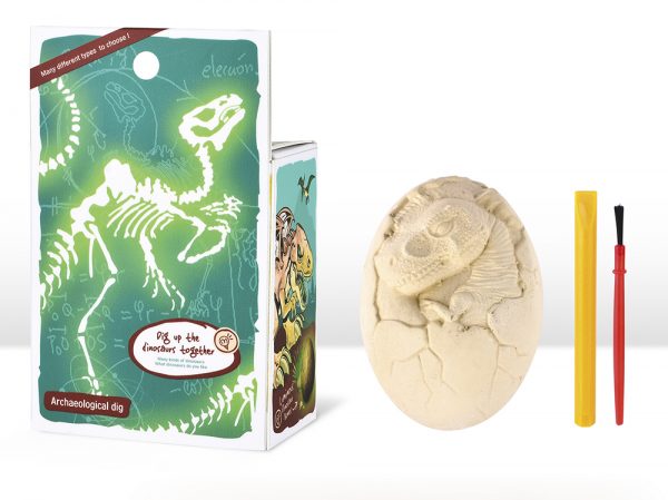 Dinosaur pattern plaster dig it out archaeology kit toys