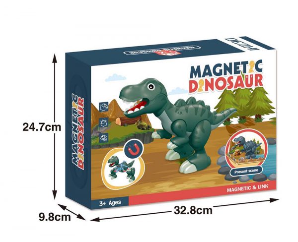 2021 DIY  toy magnetic take apart dinosaur