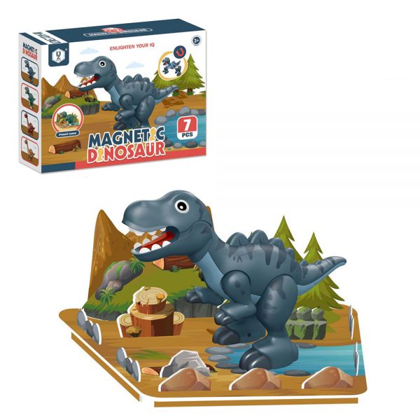 Diy magnetic dinosaur take apart toy