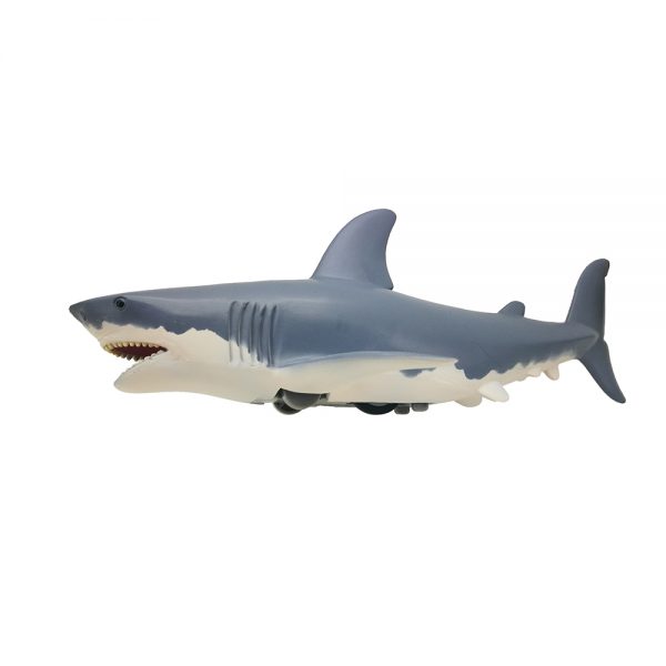 Vivid plastic children vehicle toy sea animal shark friction car