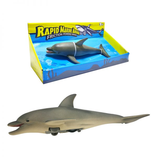 Relistic model sea animal dolphin friction car toy