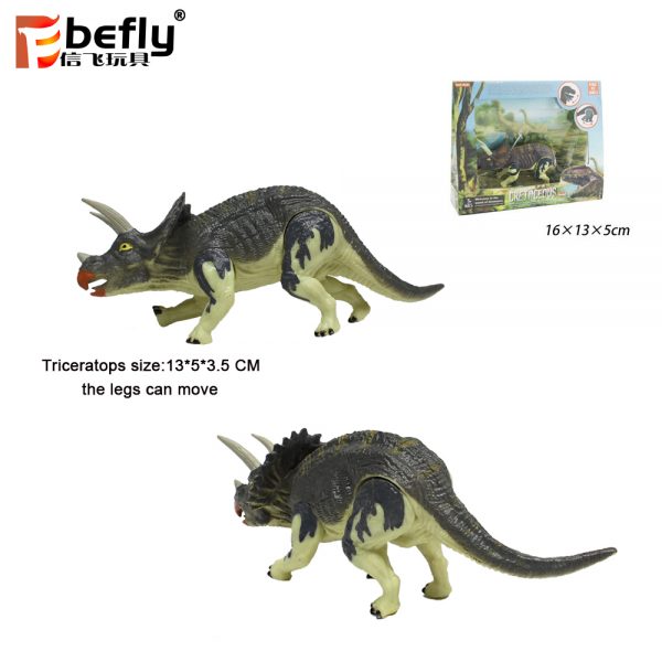 Movable legs Brachiosaurus Triceratops dinosaur mini pvc toy figures