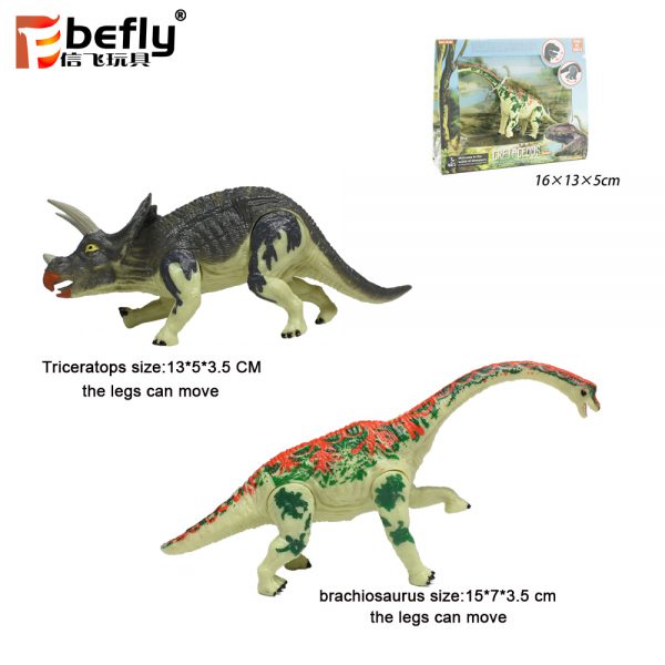 Movable legs Brachiosaurus Triceratops dinosaur mini pvc toy figures