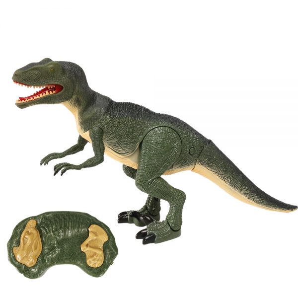 Shake head roar light up eye plastic dinosaur remote control toy