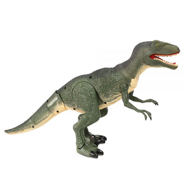 Shake head roar light up eye plastic dinosaur remote control toy