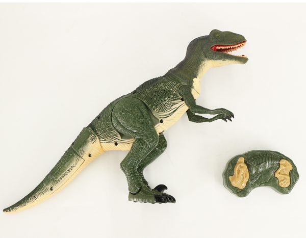 Shake head roar light up eye plastic dinosaur remote control toy