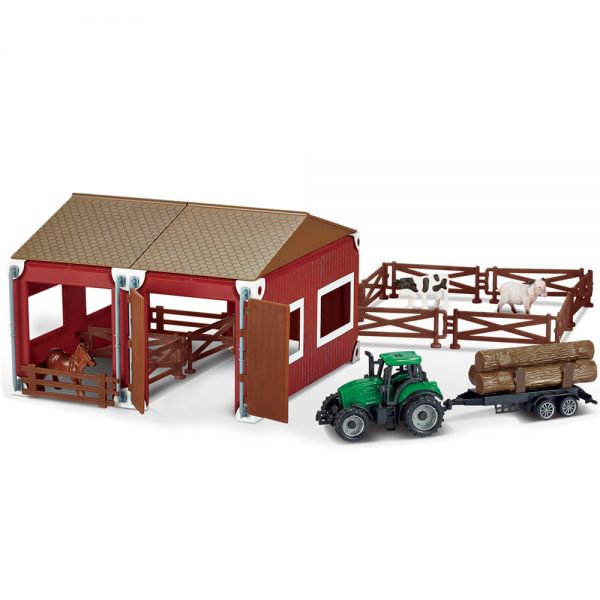Sliding truck tractor farm toys with animal figure