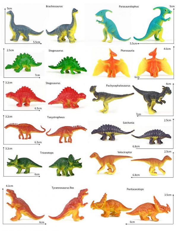 Small plastic dinosaur toy