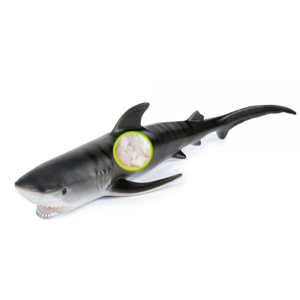 18inches tiger shark model vinyl stuffed soft toys sea animal