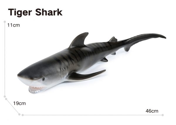 18inches tiger shark model vinyl stuffed soft toys sea animal