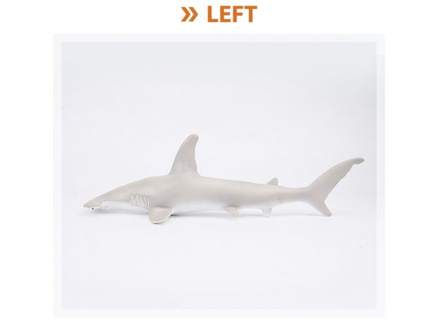 48cm big shark model vinyl soft ocean animal figurine with cotton filled