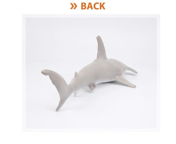 48cm big shark model vinyl soft ocean animal figurine with cotton filled