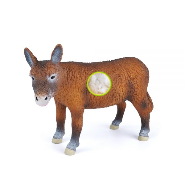 10inches Farm animal model soft plastic animal toy with stuffed cotton