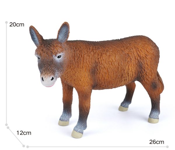 10inches Farm animal model soft plastic animal toy with stuffed cotton