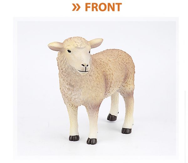 Plastic squeeze sheep soft model vinyl toy animal with cotton filler