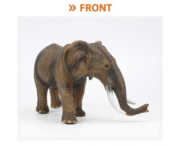 Wild animal figure vinyl soft plastic toy stuffed cotton elephant