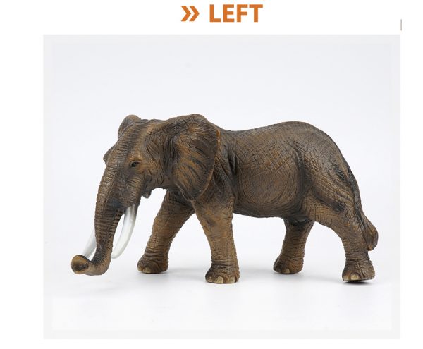 Wild animal figure vinyl soft plastic toy stuffed cotton elephant