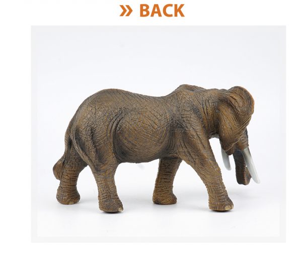 Wild animal figure vinyl soft plastic toy stuffed cotton elephant