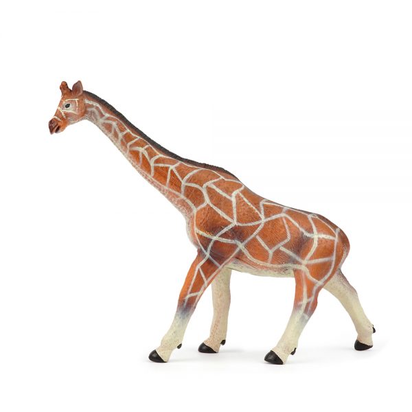 12inches zoo animal giraffe toy soft plastic toy vinyl animal model with cotton filler
