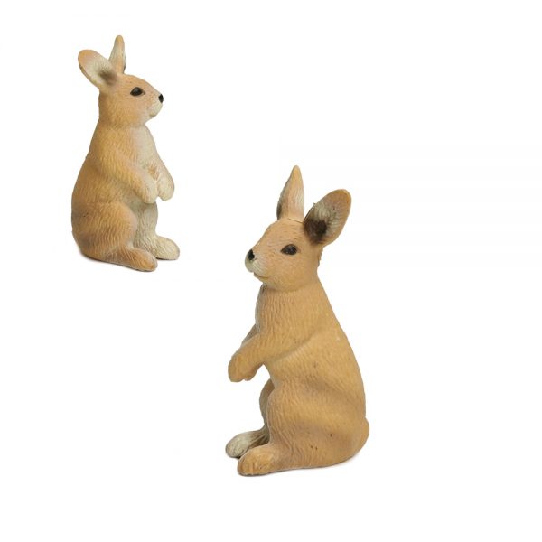 Farm animal minute model gift PVC solid toy plastic rabbit