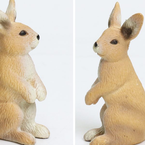 Farm animal minute model gift PVC solid toy plastic rabbit
