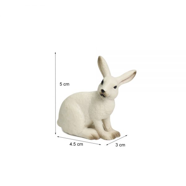 5cm mini animal model PVC hard plastic toy rabbit figure