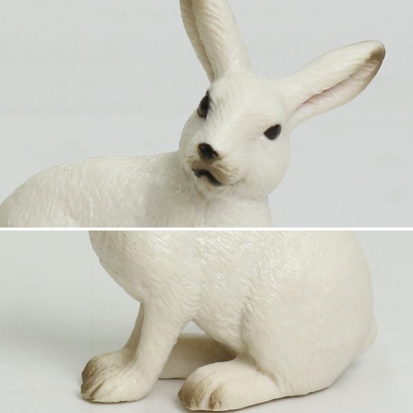 5cm mini animal model PVC hard plastic toy rabbit figure