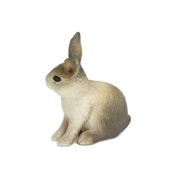 farm animal PVC toy solid toy rabbit plastic miniature figure