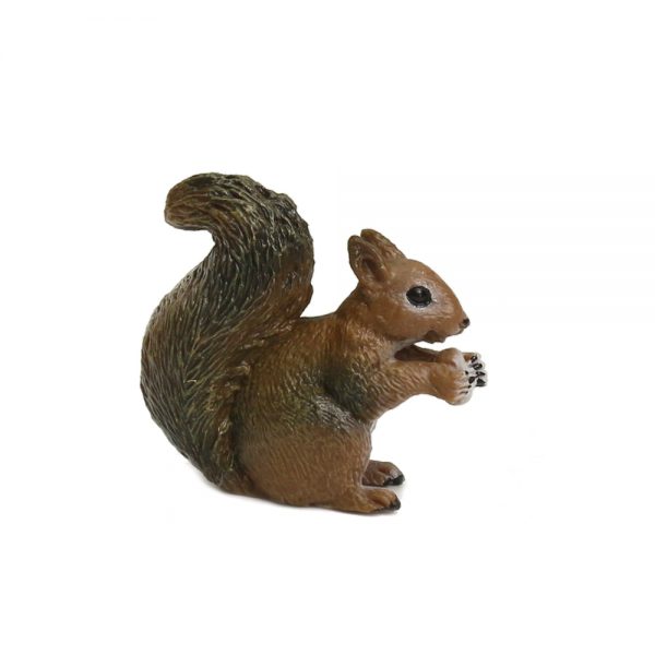 mini garden figures solid  forest animal squirrel model toy