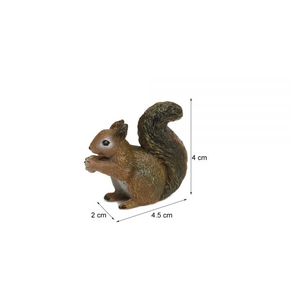 mini garden figures solid  forest animal squirrel model toy