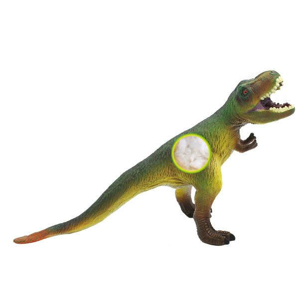 43cm T-rex cotton filled IC sound vinyl soft plastic toy dinosaur