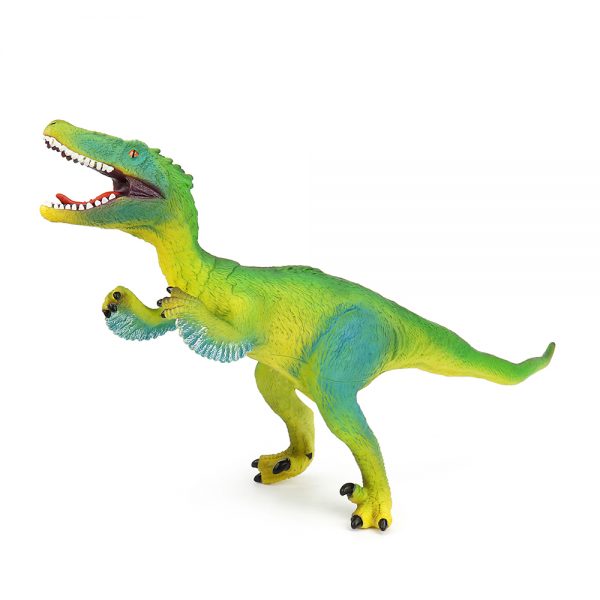 47 cm velociraptor stuffed cotton dinosaur model vinyl toy