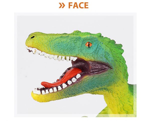 47 cm velociraptor stuffed cotton dinosaur model vinyl toy