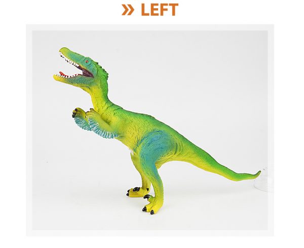 47 cm velociraptor stuffed cotton dinosaur model vinyl toy